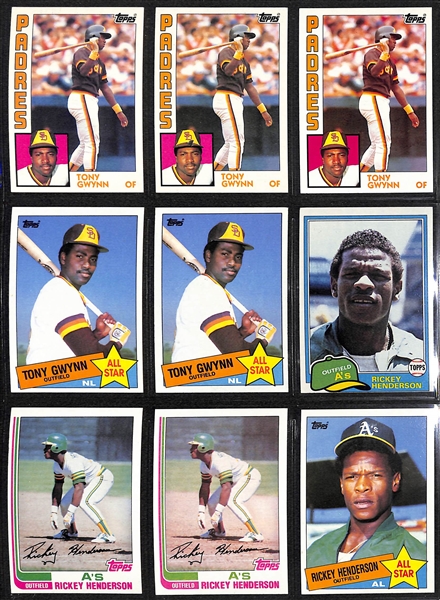 Lot of (350+) 1978 -1975 Football & (350+) 1974-1985 Baseball Star Cards w. Walter Payton